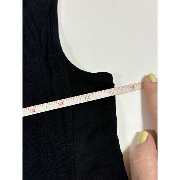 T by Alexander Wang Tank Dress Black Small Draped Cut Out Back LBD - Picture 5 of 12